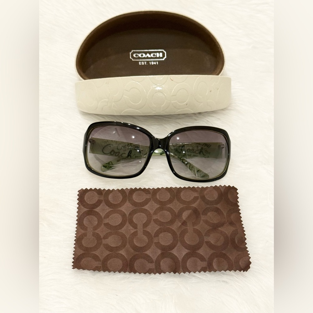 Coach Black and Green Sunglasses